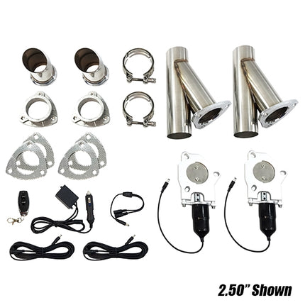 429250 2.50" REMOTE ELECTRIC EXHAUST CUTOUT KIT (DUAL)