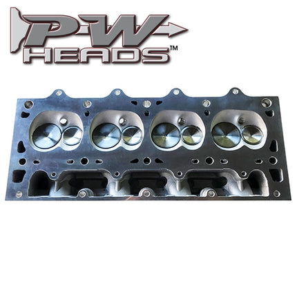 69225A PWHEADS 252CC CATHEDRAL PORT ALUMINUM CYLINDER HEADS COMPLETE (PAIR) FITS CHEVROLET GEN III LS1/LS2/LS6 LSX 3.90" BORE